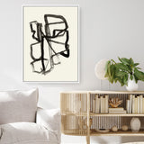 Shop Conte II Canvas Art Print-Abstract, Black, PC, Portrait, Rectangle, View All-framed wall decor artwork