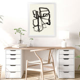 Shop Conte II Art Print-Abstract, Black, PC, Portrait, Rectangle, View All-framed painted poster wall decor artwork