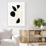 Shop Neutral Black And White II Canvas Art Print-Abstract, Black, Neutrals, PC, Portrait, Rectangle, View All-framed wall decor artwork