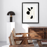 Shop Neutral Black And White II Art Print-Abstract, Black, Neutrals, PC, Portrait, Rectangle, View All-framed painted poster wall decor artwork