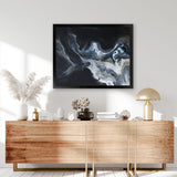 Shop Elemental I Art Print-Abstract, Black, Blue, Horizontal, Landscape, Rectangle, View All-framed painted poster wall decor artwork