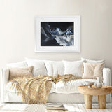 Shop Elemental I Art Print-Abstract, Black, Blue, Horizontal, Landscape, Rectangle, View All-framed painted poster wall decor artwork