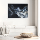 Shop Elemental I Canvas Art Print-Abstract, Black, Blue, Horizontal, Landscape, Rectangle, View All-framed wall decor artwork