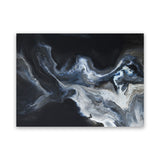 Shop Elemental I Canvas Art Print-Abstract, Black, Blue, Horizontal, Landscape, Rectangle, View All-framed wall decor artwork
