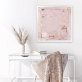 Shop Lull (Square) Art Print-Abstract, Neutrals, Pink, Square, View All-framed painted poster wall decor artwork