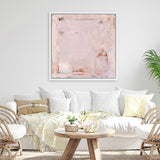 Shop Lull (Square) Canvas Art Print-Abstract, Neutrals, Pink, Square, View All-framed wall decor artwork