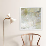 Shop Kindred (Square) Art Print-Abstract, Green, Grey, Square, View All-framed painted poster wall decor artwork