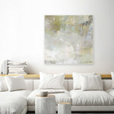 Shop Kindred (Square) Canvas Art Print-Abstract, Green, Grey, Square, View All-framed wall decor artwork