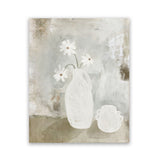 Shop Sunday Blooms Art Print-Abstract, Green, Neutrals, Portrait, Rectangle, View All-framed painted poster wall decor artwork