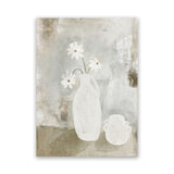 Shop Sunday Blooms Canvas Art Print-Abstract, Green, Neutrals, Portrait, Rectangle, View All-framed wall decor artwork