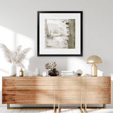 Shop The Boardwalk (Square) Art Print-Abstract, Green, Neutrals, Square, View All-framed painted poster wall decor artwork