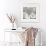 Shop Hideaway Beach (Square) Art Print-Abstract, Green, Grey, Square, View All-framed painted poster wall decor artwork