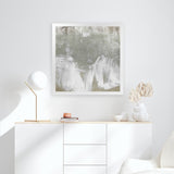 Shop Hideaway Beach (Square) Art Print-Abstract, Green, Grey, Square, View All-framed painted poster wall decor artwork