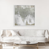 Shop Hideaway Beach (Square) Canvas Art Print-Abstract, Green, Grey, Square, View All-framed wall decor artwork