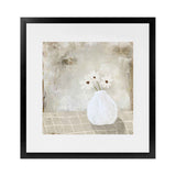 Shop Sweet Blooms (Square) Art Print-Abstract, Florals, Green, Grey, Neutrals, Square, View All-framed painted poster wall decor artwork