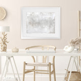 Shop Ocean Breath Art Print-Abstract, Horizontal, Landscape, Neutrals, Rectangle, View All-framed painted poster wall decor artwork