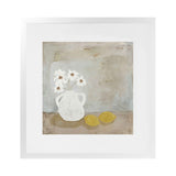 Shop Sweet Lemonade (Square) Art Print-Abstract, Grey, Square, View All, Yellow-framed painted poster wall decor artwork