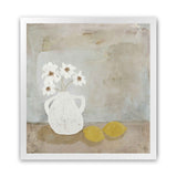 Shop Sweet Lemonade (Square) Art Print-Abstract, Grey, Square, View All, Yellow-framed painted poster wall decor artwork