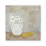 Shop Sweet Lemonade (Square) Art Print-Abstract, Grey, Square, View All, Yellow-framed painted poster wall decor artwork