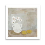 Shop Sweet Lemonade (Square) Art Print-Abstract, Grey, Square, View All, Yellow-framed painted poster wall decor artwork