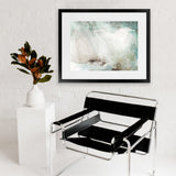 Shop Innsaei Art Print-Abstract, Green, Horizontal, Landscape, Neutrals, Rectangle, View All-framed painted poster wall decor artwork