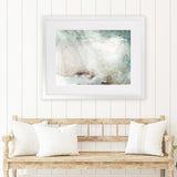 Shop Innsaei Art Print-Abstract, Green, Horizontal, Landscape, Neutrals, Rectangle, View All-framed painted poster wall decor artwork