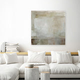 Shop Touch the Earth I (Square) Canvas Art Print-Abstract, Green, Grey, Square, View All-framed wall decor artwork