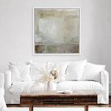 Shop Touch the Earth I (Square) Canvas Art Print-Abstract, Green, Grey, Square, View All-framed wall decor artwork