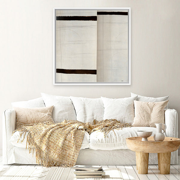 Shop Magnum I (Square) Canvas Art Print-Abstract, Neutrals, Square, View All-framed wall decor artwork