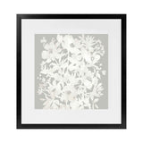 Shop Floral Silhouette (Square) Art Print-Abstract, Florals, Neutrals, Square, View All-framed painted poster wall decor artwork