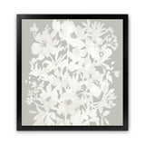 Shop Floral Silhouette (Square) Art Print-Abstract, Florals, Neutrals, Square, View All-framed painted poster wall decor artwork