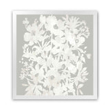 Shop Floral Silhouette (Square) Art Print-Abstract, Florals, Neutrals, Square, View All-framed painted poster wall decor artwork