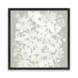 Shop Floral Silhouette (Square) Canvas Art Print-Abstract, Florals, Neutrals, Square, View All-framed wall decor artwork