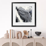 Shop Approaching (Square) Art Print-Abstract, Black, Grey, Square, View All-framed painted poster wall decor artwork