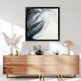 Shop Affinity (Square) Art Print-Abstract, Black, Grey, Square, View All, White-framed painted poster wall decor artwork