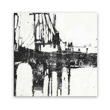 Shop Building Bridges I (Square) Art Print-Abstract, Black, Square, View All, White-framed painted poster wall decor artwork