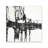Shop Building Bridges I (Square) Canvas Art Print-Abstract, Black, Square, View All, White-framed wall decor artwork