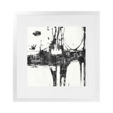 Shop Building Bridges II (Square) Art Print-Abstract, Black, Square, View All, White-framed painted poster wall decor artwork