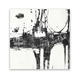 Shop Building Bridges II (Square) Art Print-Abstract, Black, Square, View All, White-framed painted poster wall decor artwork
