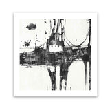 Shop Building Bridges II (Square) Art Print-Abstract, Black, Square, View All, White-framed painted poster wall decor artwork