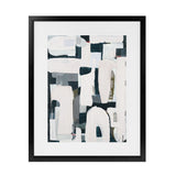 Shop Improvisation V1 Art Print-Abstract, Blue, Neutrals, Portrait, Rectangle, View All-framed painted poster wall decor artwork
