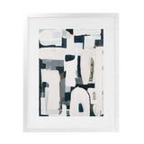 Shop Improvisation V1 Art Print-Abstract, Blue, Neutrals, Portrait, Rectangle, View All-framed painted poster wall decor artwork