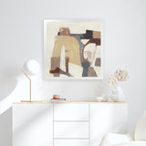 Shop Neutrality V1 (Square) Art Print-Abstract, Brown, Neutrals, Square, View All-framed painted poster wall decor artwork