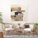 Shop Neutrality V2 (Square) Canvas Art Print-Abstract, Brown, Neutrals, Square, View All-framed wall decor artwork