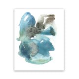 Shop Turquoise Aqua Watercolour I Art Print-Abstract, Blue, Portrait, Rectangle, View All-framed painted poster wall decor artwork