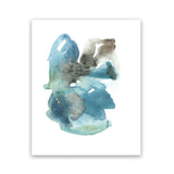 Shop Turquoise Aqua Watercolour I Art Print-Abstract, Blue, Portrait, Rectangle, View All-framed painted poster wall decor artwork