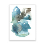 Shop Turquoise Aqua Watercolour I Canvas Art Print-Abstract, Blue, Portrait, Rectangle, View All-framed wall decor artwork