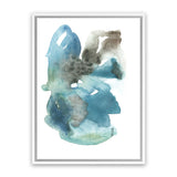 Shop Turquoise Aqua Watercolour I Canvas Art Print-Abstract, Blue, Portrait, Rectangle, View All-framed wall decor artwork