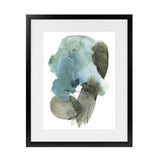 Shop Turquoise Aqua Watercolour II Art Print-Abstract, Blue, Green, Portrait, Rectangle, View All-framed painted poster wall decor artwork