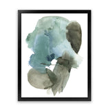 Shop Turquoise Aqua Watercolour II Art Print-Abstract, Blue, Green, Portrait, Rectangle, View All-framed painted poster wall decor artwork